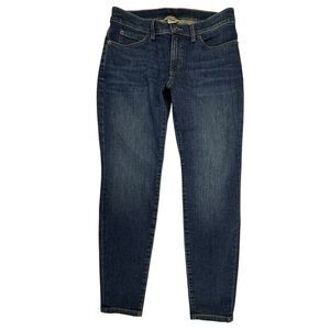 Duluth Trading Co Daily Denim Skinny Jeans Women Size 6 Short Blue